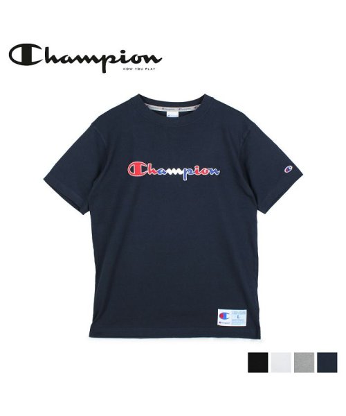 チャンピオン Champion Tシャツ 半袖 メンズ レディース クルーネック Short Sleeve T Shirt ブラック ホワイト グレー ネイビー チャンピオン Champion Magaseek