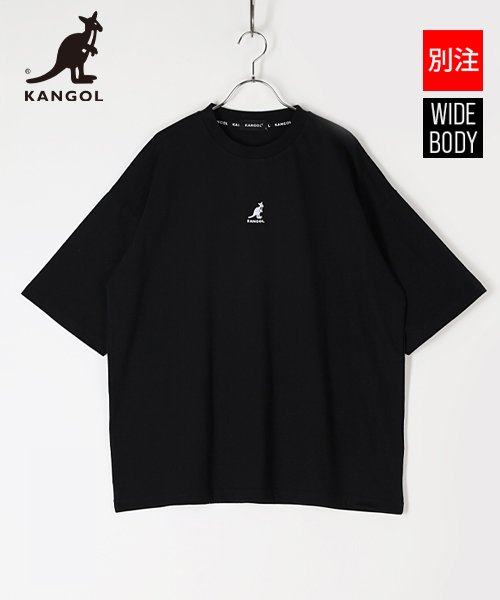 KANGOL(KANGOL)/【別注】【KANGOL】カンゴール ワンポイント 刺繍 半袖 Tシャツ/ブラック
