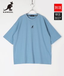 KANGOL(KANGOL)/【別注】【KANGOL】カンゴール ワンポイント 刺繍 半袖 Tシャツ/ブルー