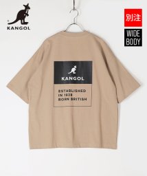 KANGOL(KANGOL)/【別注】【KANGOL】カンゴール ボックスロゴ 半袖 Tシャツ/ベージュ