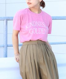 NOLLEY’S(ノーリーズ)/◇【WEB限定】KINDNESS IS GOLDEN.Tシャツ/ピンク