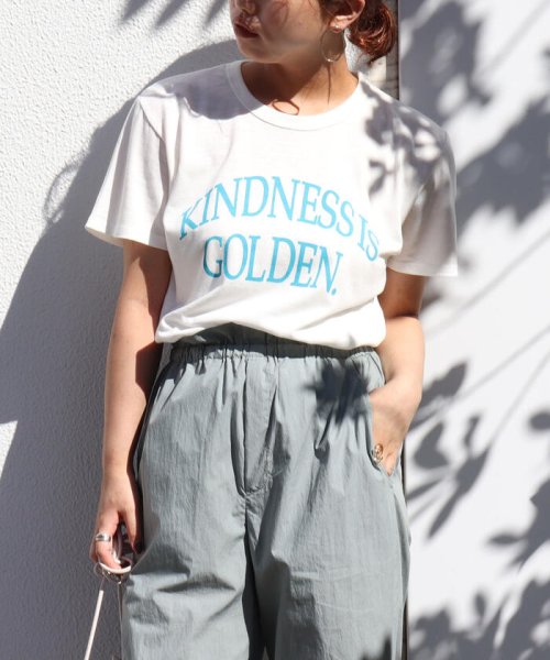 NOLLEY’S(ノーリーズ)/◇【WEB限定】KINDNESS IS GOLDEN.Tシャツ/キナリ
