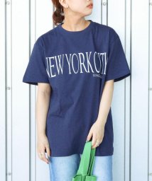 NOLLEY’S(ノーリーズ)/◇【WEB限定】NEW YORK CITY Tシャツ/インディゴブルー