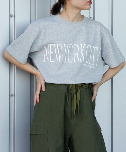 NOLLEY’S(ノーリーズ)/◇【WEB限定】NEW YORK CITY Tシャツ/グレー