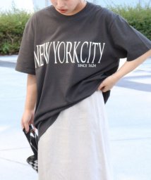 NOLLEY’S(ノーリーズ)/◇【WEB限定】NEW YORK CITY Tシャツ/チャコールグレー