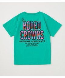 RODEO CROWNS WIDE BOWL(ロデオクラウンズワイドボウル)/キッズアウトドアパターンポケットTシャツ/GRN