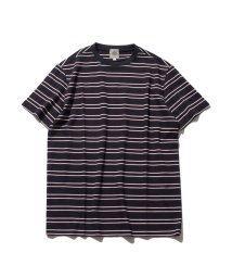 J.PRESS MENS(J．プレス　メンズ)/マルチリンクス シャドーボーダー Tシャツ/ネイビー系1