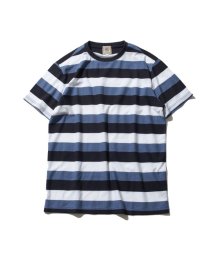 J.PRESS MENS(J．プレス　メンズ)/マルチリンクス シャドーボーダー Tシャツ/サックスブルー系1