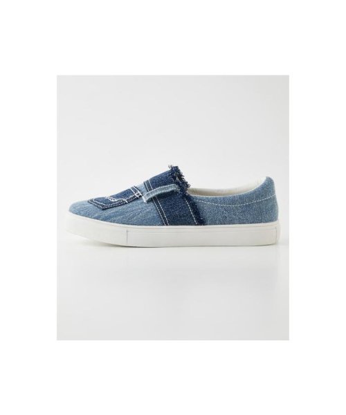 RODEO CROWNS WIDE BOWL(ロデオクラウンズワイドボウル)/0528 CROWN DENIM SLIP－ON/BLU