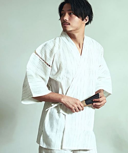 Vicci シジラ織り甚平 メンズ おしゃれ ジンベイ 浴衣 C ラズ Razz Magaseek Vicci シジラ織り甚平 メンズ おしゃれ ジンベイ 浴衣 C ラズ Razz Magaseek