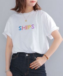 SHIPS MEN(シップス　メン)/SHIPS: ロゴ エンブロイダリー Tシャツ/ストーン