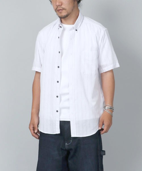 クーポン セール 50 Off しじらかすりストライプシャツ 半袖シャツ ストライプ ボタンダウン 羽織り 羽織 Marukawa Shonan Marukawa Shonan Magaseek クーポン セール 50 Off しじらかすりストライプシャツ 半袖シャツ ストライプ ボタンダウン 羽織り 羽織 Marukawa Shonan Marukawa Shonan Magaseek