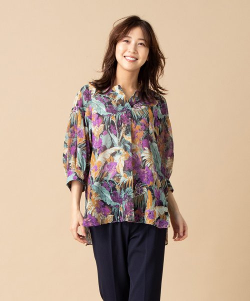 ボタニカル柄ブラウス レディースファッション 阪急百貨店公式通販 Hankyu Fashion