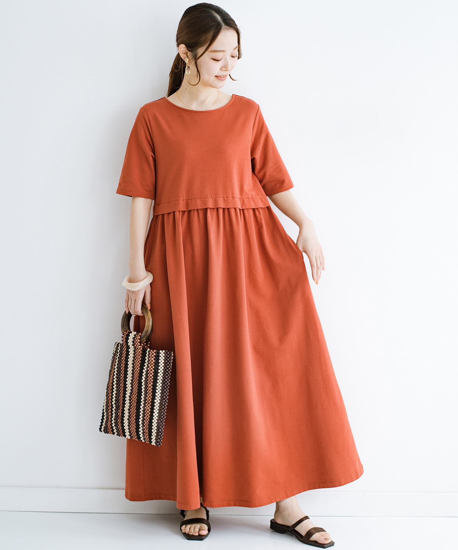 楽したい日の救世主 サッと着てパッと華やぎ可愛くなれるカットソーワンピース ハコ Haco Magaseek