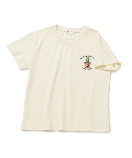 ROPE' PICNIC　KIDS(ロぺピクニックキッズ)/【KIDS】フルーツアソートプリントTシャツ/イエロー（80）