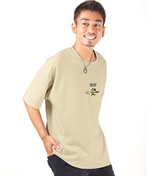 セール スケートボーイ刺繍半袖tシャツ Tシャツ メンズ 半袖 イラスト 刺繍 クルーネック ラグスタイル Luxstyle Magaseek