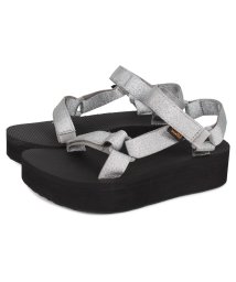 TEVA(テバ)/Teva テバ サンダル レディース 厚底 フラットフォーム ユニバーサル W FLATFORM UNIVERSAL スポーツサンダル ビーチサンダル ブラック/シルバー