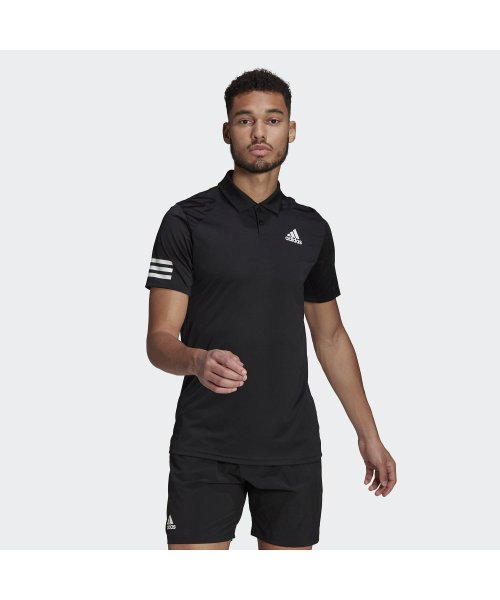adidas(アディダス)/テニス クラブ 3ストライプス ポロシャツ / Tennis Club 3－Stripes Polo Shirt/ブラック