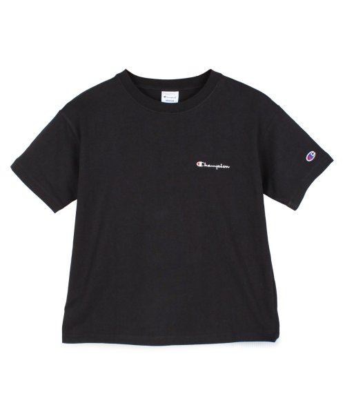 CHAMPION(チャンピオン)/チャンピオン Champion Tシャツ 半袖 レディース クルーネック SHORT SLEEVE T－SHIRT ブラック ホワイト カーキ オフ ピンク 黒/ブラック