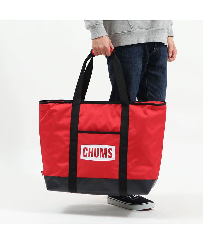 【日本正規品】 チャムス クーラーバッグ CHUMS バッグ チャムスロゴソフトクーラートート 保冷バッグ 大容量 アウトドア キャンプ  CH60－3097