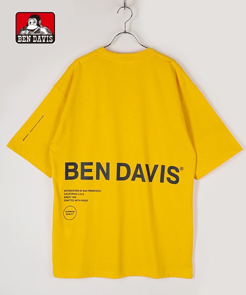 BEN DAVIS(BEN DAVIS)/【BENDAVIS】 ベンデイビス インダストリアルロゴTシャツ/イエロー
