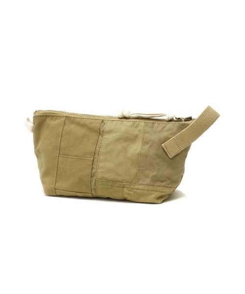 hobo(ホーボー)/ホーボー ポーチ hobo COTTON FRENCH ARMY CLOTH PATCHWORK POUCH 小物入れ 2L 日本製 HB－BG3315/ベージュ