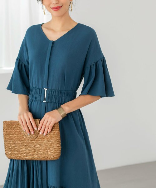 Luxe アシンメトリーギャザーワンピース スタイルデリ Style Deli Magaseek