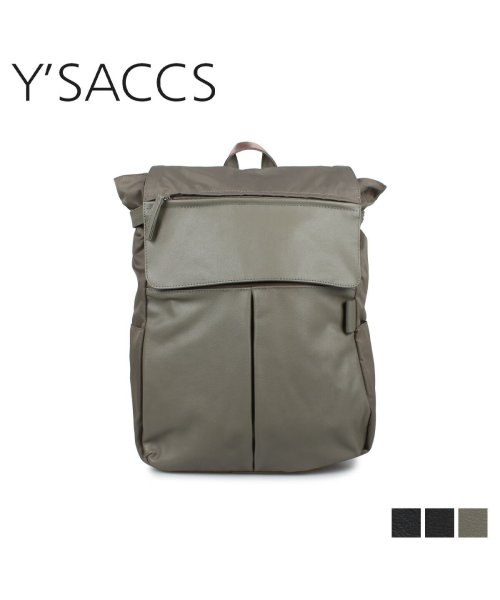 イザック Y Saccs リュック バッグ バックパック レディース 撥水 Nylon Cowhide Rucksack L ブラック ネイビー グレージュ 黒 Y Saccs Y Saccs Magaseek