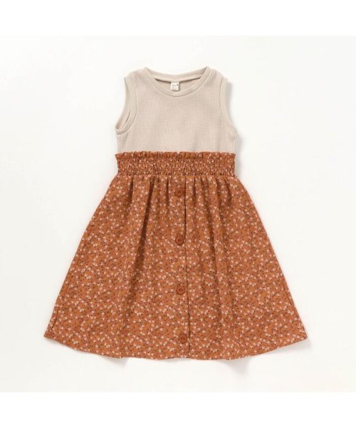 セール ワッフル 花柄ドッキングワンピース アプレレクール Apres Les Cours Magaseek