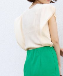 NOLLEY’S(ノーリーズ)/【TORRAZZO DONNA / トラッゾドンナ】WEB限定2WAYシフォン袖ウォッシャブルニット/オフホワイト