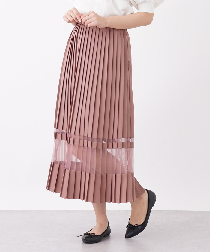 セール オーガンジープリーツスカート アン レクレ En Recre Magaseek