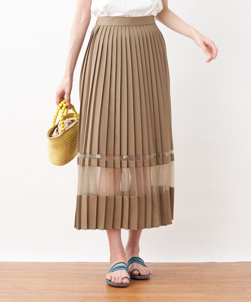 セール オーガンジープリーツスカート アン レクレ En Recre Magaseek