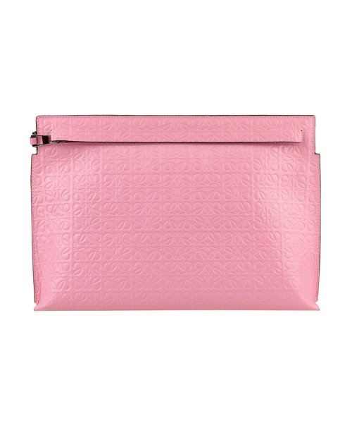 LOEWE(ロエベ)/【LOEWE(ロエベ)】LOEWE ロエベ T POUCH REPEAT クラッチ バッグ/ピンク系