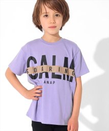 ANAP KIDS(アナップキッズ)/制菌プリントビッグTシャツ/ラベンダー