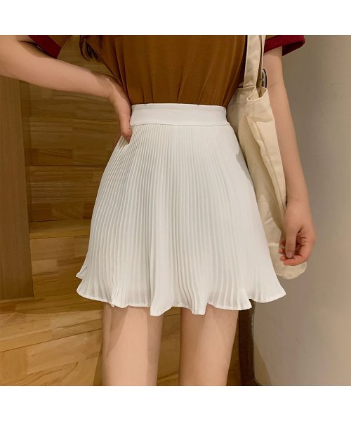 プリーツスカート ミニ ハイウエスト 韓国 ミニミニストア Miniministore Magaseek