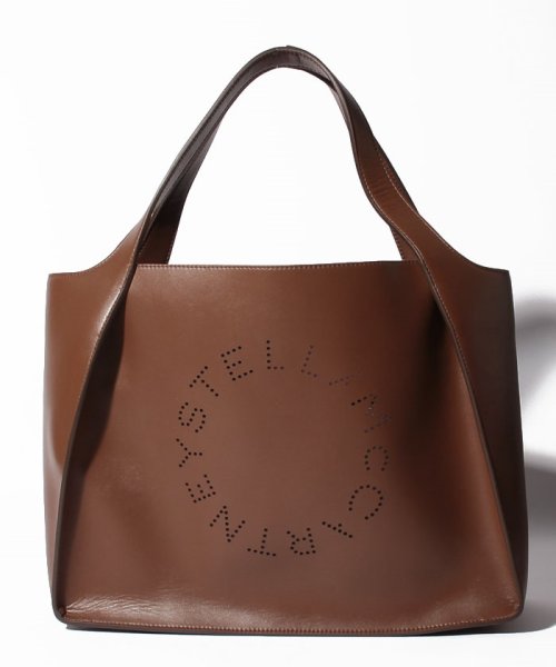 Stella McCartney(ステラマッカートニー)/【STELLA McCARTNEY】TOTE ECO SOFT トートバッグ 502793 W8542 LOGO/ブラウン