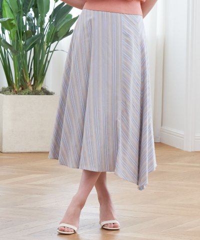 ANAYI／ドビーストライプスカート／504048220