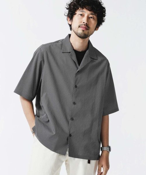 セール シームレス オープンカラーシャツ 半袖 ナノ ユニバース Nano Universe Magaseek