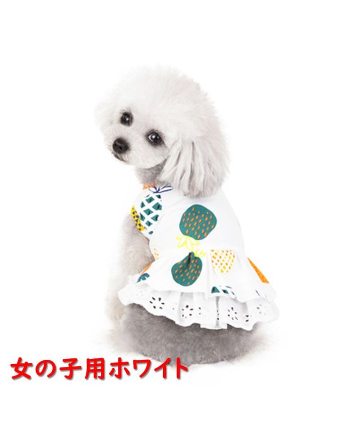 犬 犬服 犬の服 女の子用 男の子用 ワンピース スカート パイナップル かわいい Dcos0029 マウマウ Mowmow Magaseek