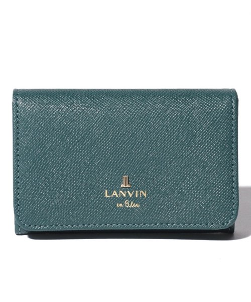 LANVIN en Bleu(BAG)(ランバンオンブルー（バッグ）)/リュクサンブール　名刺入れ/ディープグリーン