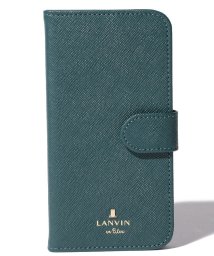 LANVIN en Bleu(BAG)(ランバンオンブルー（バッグ）)/リュクサンブール 手帳型iPhoneケース（iPhone6/6s/7/8/SE対応）/ディープグリーン