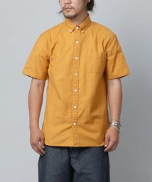 marukawa shonan(marukawa shonan)/オックスフォード ボタンダウン 半袖シャツ/カジュアル シャツ クールビズ シャツ/オレンジ