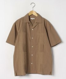 marukawa shonan(marukawa shonan)/ポプリン素材 キューバシャツ シャツ リゾート オープンカラー 開襟シャツ カジュアル/ブラウン