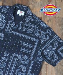 marukawa shonan(marukawa shonan)/【Dickies/ディッキーズ】オープンカラー 半袖 ワークシャツ/アメカジ ワーク ユニセックス カジュアル シャツ レオパード ペイズリー 無地　/柄B