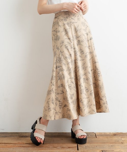 セール 線画花柄スカート ナイスクラップ アウトレット Nice Claup Outlet Magaseek