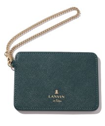 LANVIN en Bleu(BAG)(ランバンオンブルー（バッグ）)/リュクサンブール　パスケース/ディープグリーン