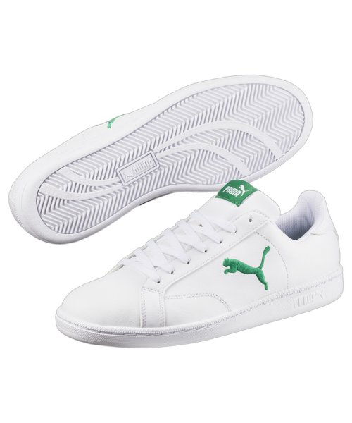 PUMA(PUMA)/ユニセックス プーマ スマッシュ キャット L スニーカー/PUMAWHITE-VERDANTGREEN