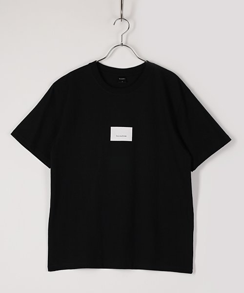 Amerikaya(Amerikaya)/【アメリカ屋】シンプルロゴ プリント 半袖 Tシャツ/ブラック