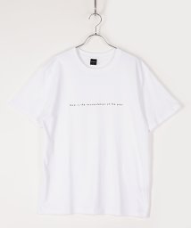 Amerikaya(Amerikaya)/【アメリカ屋】シンプルロゴ プリント 半袖 Tシャツ/アイボリー