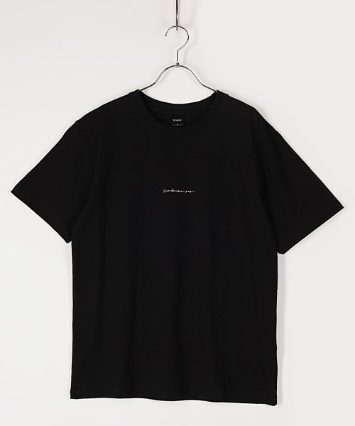 Amerikaya(Amerikaya)/【アメリカ屋】シンプルロゴ プリント 半袖 Tシャツ/ピュアブラック
